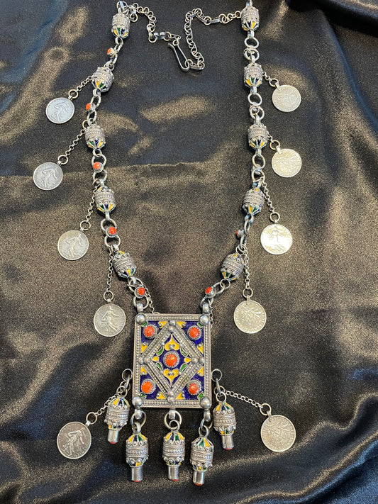 💙Sautoir boîte  en argent💙