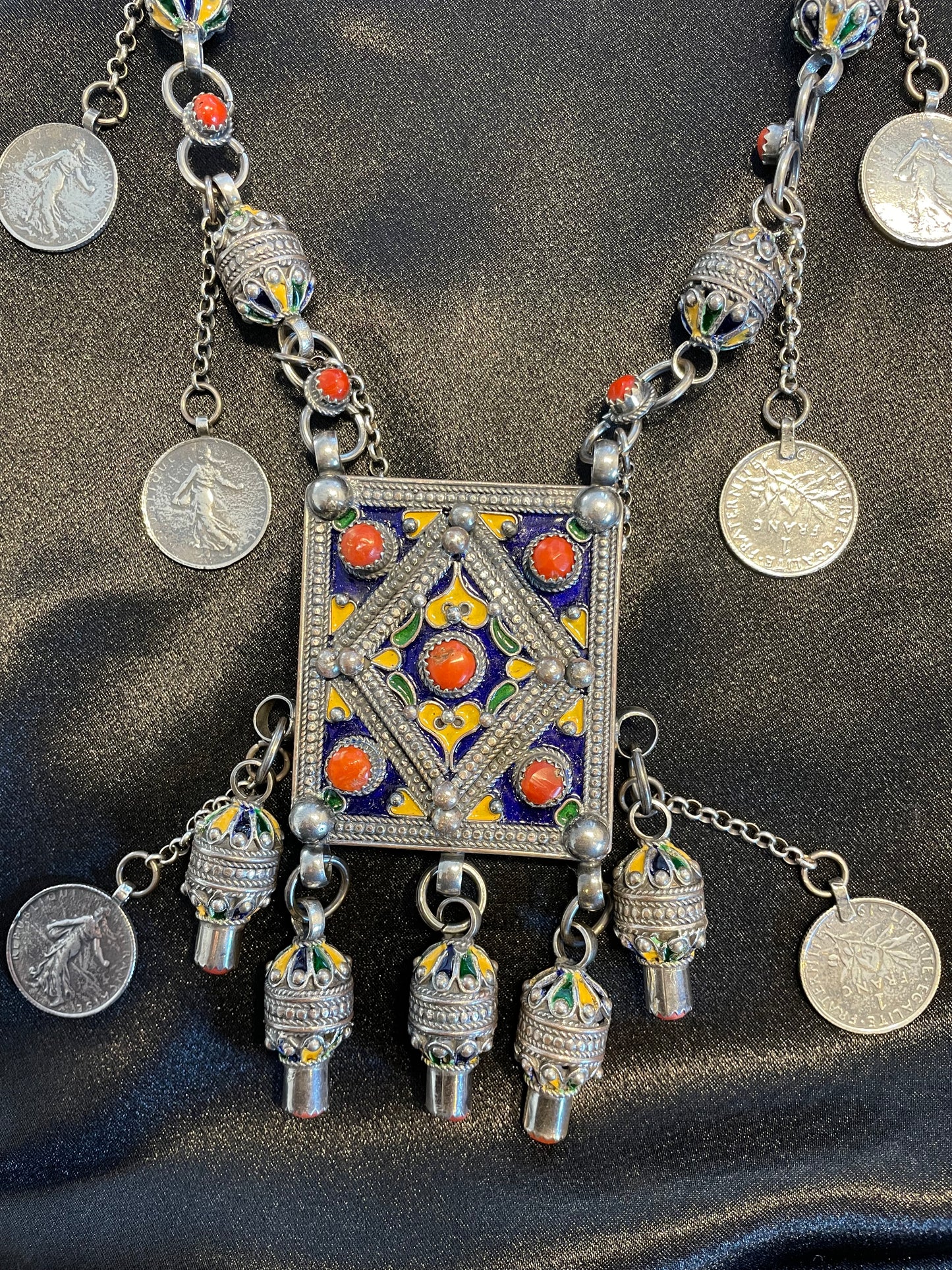 💙Sautoir boîte  en argent💙